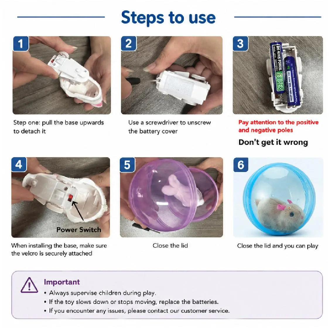 Smart Cat Toy Auto Rolling Ball – USB Rechargeable Interactive Mouse Toy for Indoor Cats
