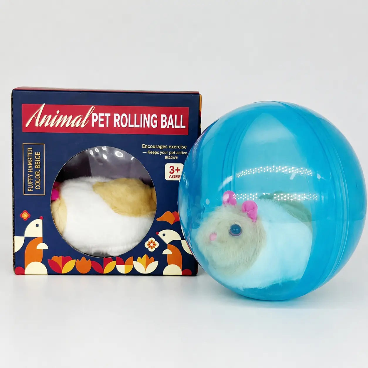 Smart Cat Toy Auto Rolling Ball – USB Rechargeable Interactive Mouse Toy for Indoor Cats