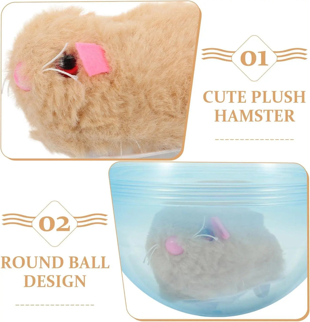 Smart Cat Toy Auto Rolling Ball – USB Rechargeable Interactive Mouse Toy for Indoor Cats