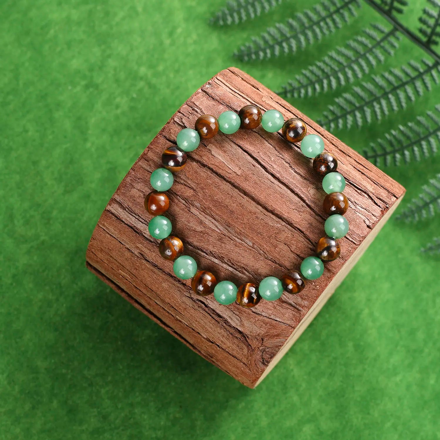 Veliora Money Attraction Bracelet – Aventurine & Tiger Eye Crystal Gift