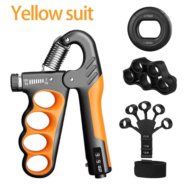 5 - 60/100/150Kg Grip Strength Gym Wrist Expander Hand Strengthener - PUREPULSEFIT