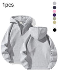 Men's Essential Half Zip Hoodie - Casual Comfy Long Sleeve Sweatshirt for Fall & Winter