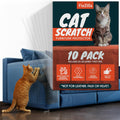 10-Pack Cat Scratch Furniture Protector – Anti-Scratch Couch & Sofa Shield with 50 Twist Pins