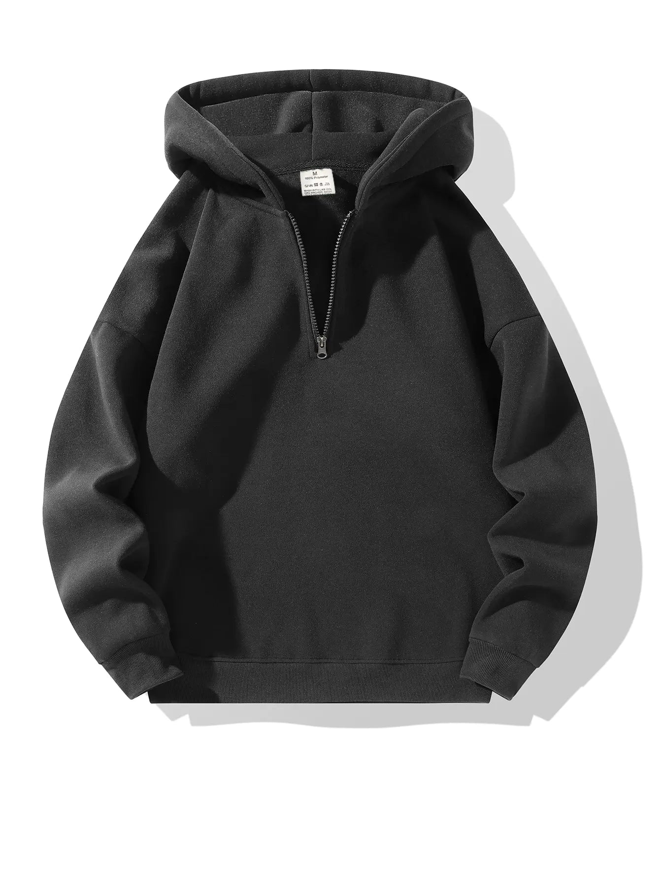 Men's Essential Half Zip Hoodie - Casual Comfy Long Sleeve Sweatshirt for Fall & Winter