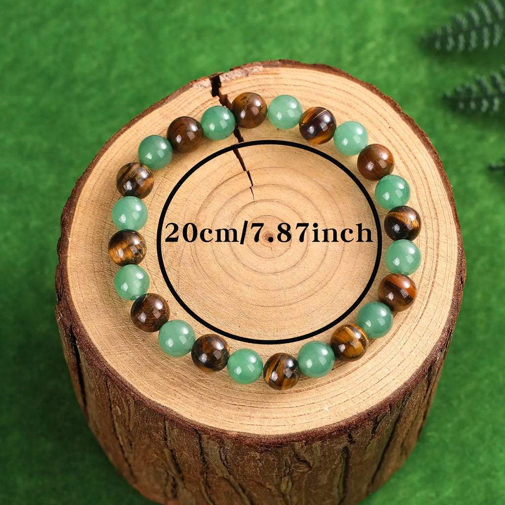 Veliora Money Attraction Bracelet – Aventurine & Tiger Eye Crystal Gift