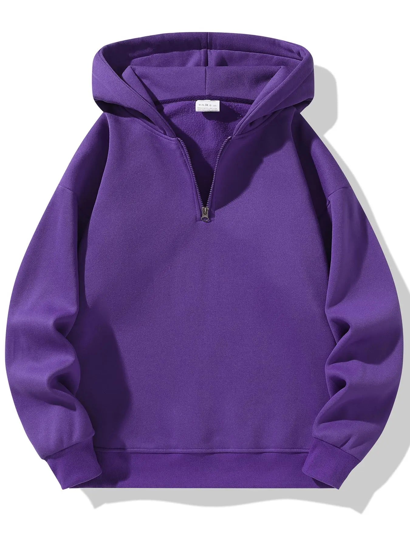 Men's Essential Half Zip Hoodie - Casual Comfy Long Sleeve Sweatshirt for Fall & Winter