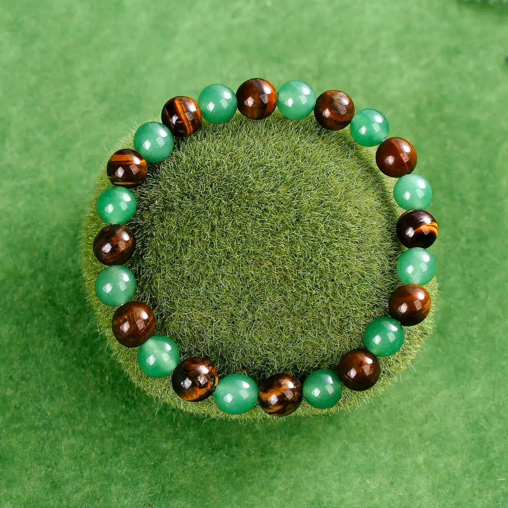 Veliora Money Attraction Bracelet – Aventurine & Tiger Eye Crystal Gift