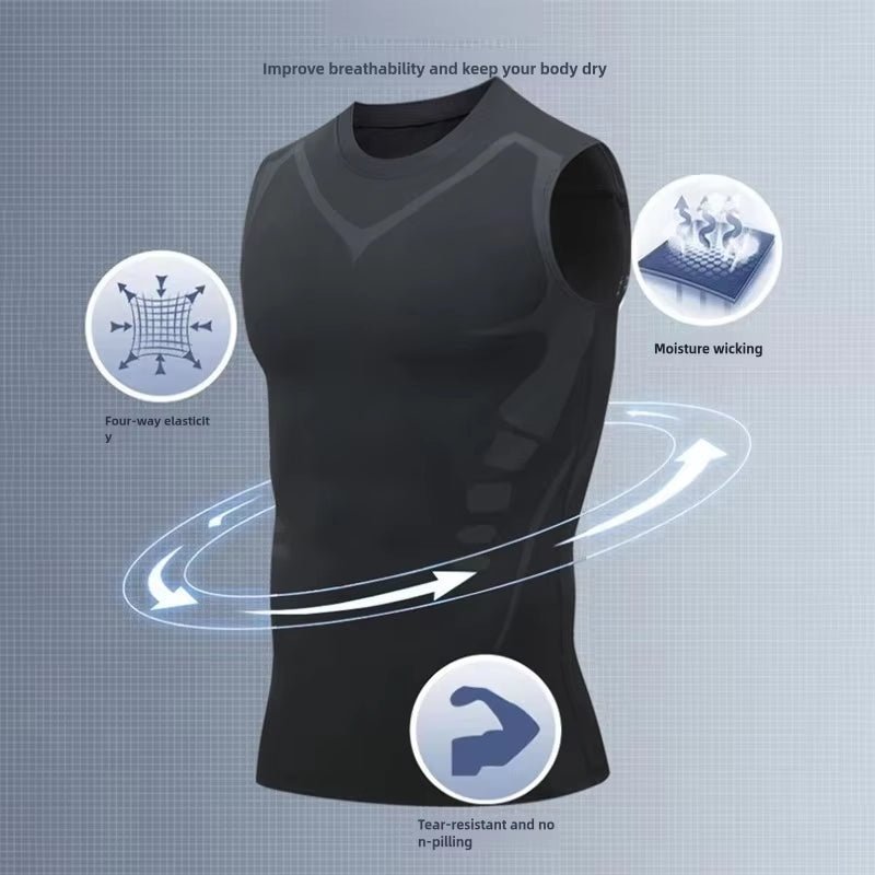 Men's Quick Dry Compression Tank Top for Gym Workout - PurePulseFit